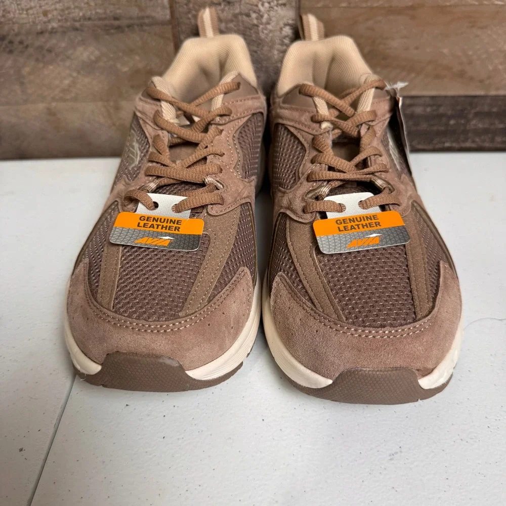 Avia 5000 Sneakers Mens 9.5 Brown Leather Athletic Walking Shoes NEW